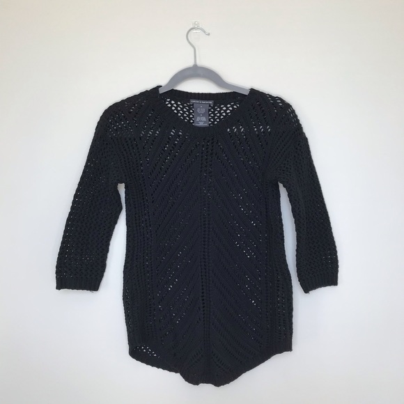 Chelsea & Theodore | Crochet Crew Neck Sweater - Picture 1 of 4